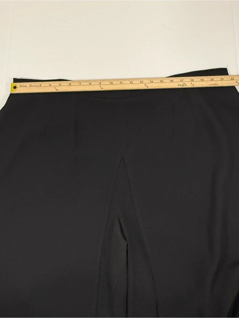 Vintage J.R. Nites Woman Black Polyester Chiffon Overlay Wide Leg Dress Pants 24